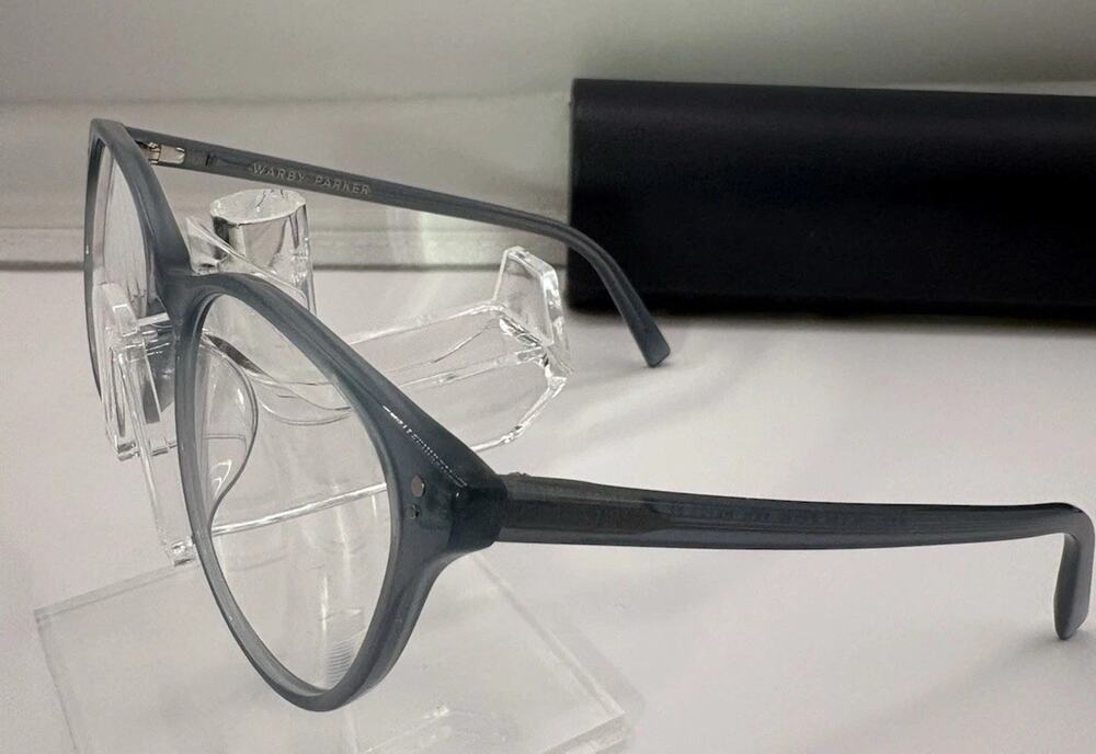 Warby Parker Nadia M 339 Eyeglasses Blue Gray 51-16-140 with Case